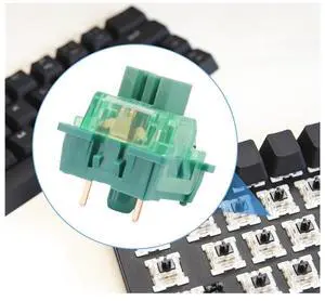 Keyboard Switch Green Switch 3 Pin 50gf Linear Switch for Mechanical Keyboard (45pcs)