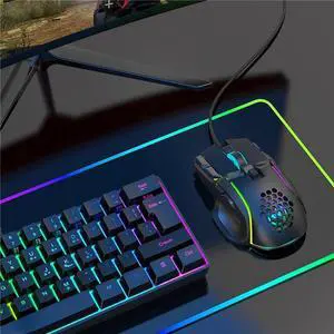 Computer PC Gaming Mouse USB Mouse with 13 Backlight, 12800 D, Ergonomic Plug and Play Gaming Mouse