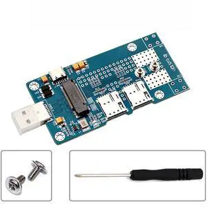 (M.2) to USB 3.0 adapter with dual SIM cards, supports 3G/4G/5G/modules, for desktop computers