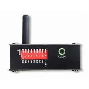 2.4G wireless audio transmission transceiver, supports one transmitter and multiple receivers to achieve stereo sound