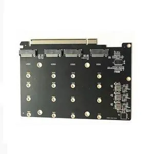 PCIe 4.0 X16 Hard Drive Adapter 4 M.2 SSD Array Card Multi-function Convenient Slot Card Adapter