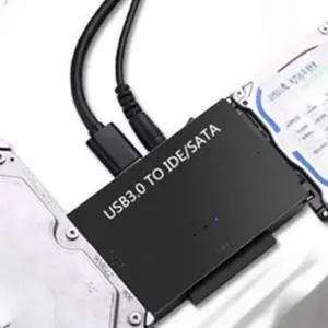2.5 3.5 Hard Drive Universal Adapter USB3.0 USB 3.0 Data Transfer to SATA Combo External Converter (European Plug)