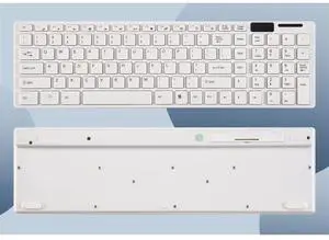 Wireless Ultra-thin White Keyboard + Wireless Optical Mouse Set for PC and Laptop
