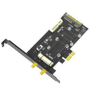 2 in 1 Combo Mini PCIE to PCI-E 1X Adapter and to SATA3 Adapter with SIM Card Slot for WiFi/3G/4G// SSD