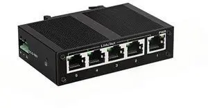 5-port 100 network switch Ethernet industrial switch unmanaged rail type industrial network splitter