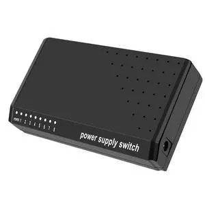 Port 6+2 POE Switch Injector RJ45 Power over Ethernet, No Power Adapter Required, Home Network System 10/100M for Camera