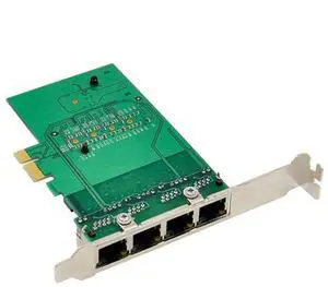 RJ-45 4-port Ethernet Server Adapter Gigabit NIC PCI-E X1 Interface