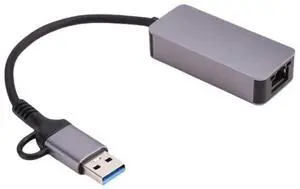 2.5 Gigabit Ethernet Adapter USB 3.0 to RJ45 2500 High Speed 2.5G Network Card for Laptop