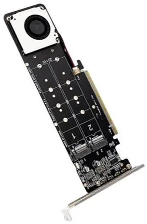 Double-sided 4-slot Raid PCI-E X16 split card PCI-E X16 to M.2 X4SSD RAID expansion card adapter