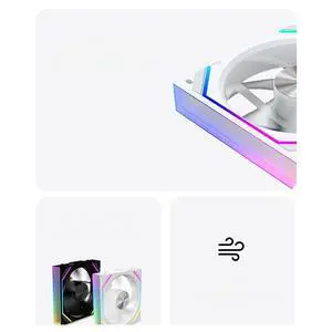 V2RS chassis fan magic block free splicing 120mm PC computer 12V chassis fan link 3N 5V A Shenguang lithium white