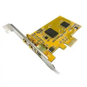PCIE to 878A video capture card PCIE monitoring HD image 640x480 2 port AV terminal connector capture card