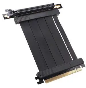 PCIE 4.0 16X adapter cable graphics card extension cable PCI port GPU adapter extender, 90 degree 10 cm