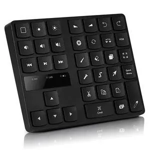 Bluetooth drawing keyboard, 35-key rechargeable wireless keyboard, and drawing shortcut graphics