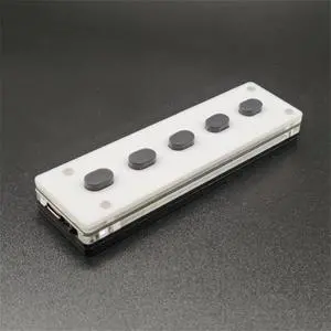 Silent Silicone Bluetooth Custom Programming Keyboard 5 Keys Keyboard Copy Paste USB Keyboard, Bluetooth + USB