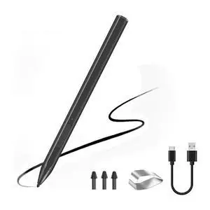 Magnetic Stylus for 3/4/5/6/7 X Go 2, 4096 Levels of Pressure to Prevent Accidental Touches - Black