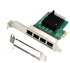 PCIE Network Card PCI-E X1 4-port Gigabit Ethernet Server Network Card Adapter for ROS Softrouter