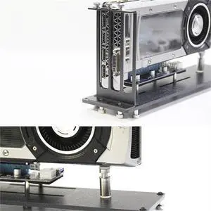 Graphics card vertical bracket riser PCI bracket mounting bracket for PC case 3 slot GPU rack 3090 4090