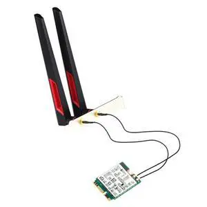 For BE200 WiFi 7 M.2 Card Bluetooth 5.4 BE200NGW 2.4G/5G/6 Wireless Adapter Network Card with Antenna (10Dbi)