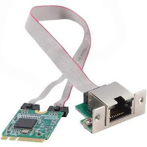 M.2 A+E network card curved pin Gigabit single-port server network card I210AT chip GBE Ethernet RJ45 network card M.2 A+E network card curved pin Gigabit single-port server network card I210AT chip GBE Ethernet RJ45 network card