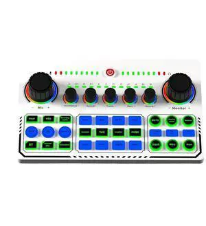 X50 Professional Studio Sound Card USB Sound Card Live Audio Mixer Interface