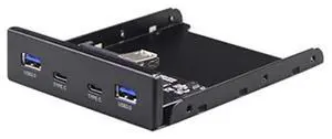 USB Hub USB C Hub 3.5" Floppy Drive Front Panel 2 Ports USB 3.0 + 2 Ports USB 3.1 Type-C 20-pin Connector