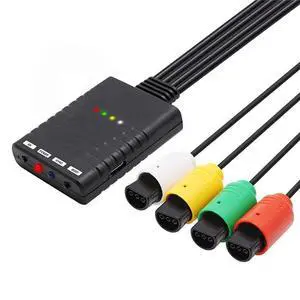 Bluetooth wireless game controller adapter for N64 game consoles, supports up to four wireless game controllers