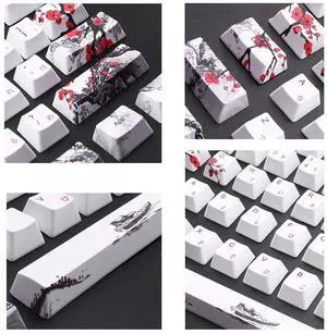 110-key PBT keycaps thermal contour keycaps DIY mechanical keyboard keycaps set