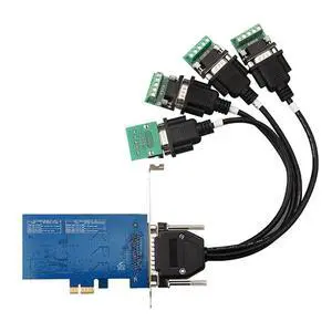 PCI-E to RS485/422 expansion card industrial serial port card converter with voltage suppression protector, 2 ports