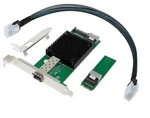 M.2 10G Server Network Card M.2 M X520-DA1 10G SFP+ Fiber Industrial Computer Server Network Card JL82599EN Chip
