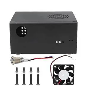 X8258 case for 4B X825 2.5 inch SATA hard drive SSD driver board with cooling fan + switch button