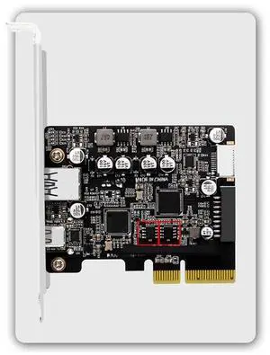 PCIE3.0 to USB3.2 A port front-E 19P/20P full interface expansion card 10Gbps high speed adapter card