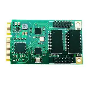 Mini PCI-E to 2 Port NIC 1000 Gigabit Ethernet COM Port 10/100/1000M RJ45 Network Adapter for PC