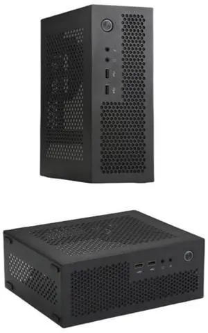 A09 Computer Case Mini Game Computer Case Desktop Case USB2.0 Computer Case Home Computer Case Black