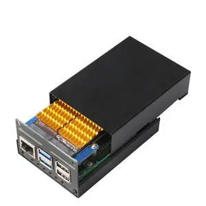 MPS2280D for 5 PCIE to M.2 dual SSD cap + housing + SSD heat sink / 5 fans, supports 2280/2242/2230 SSD