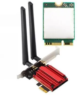 BE200 PCIE Wifi Adapter WiFi 7 8774 Bluetooth 5.4 Gaming PC 2.4G/5G/6 Wireless Network Card (8DB)