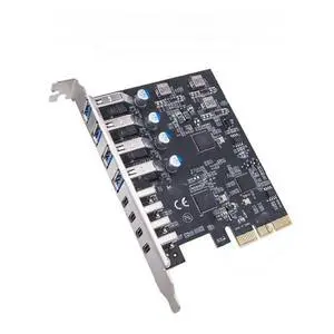 8 Port USB 3.2 PCI-E Expansion Card Adapter Card 20Gbps 4+4-A Expansion Card for Desktop Computer Host Card