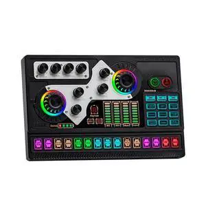 SX96 sound card 48V sound card microphone mobile computer live outdoor singing home mini mixer