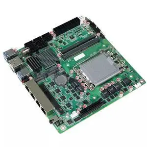 Mini ITX B760 NAS Motherboard Home Processor LGA1700 CPU 2x5 4xi226 2.5G 2xM.2 8xSATA Firewall Server