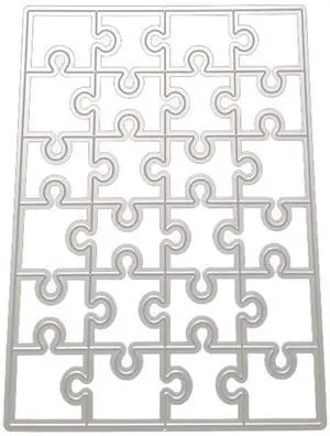 C6UC Jigsaw Puzzle Metal Cutting Die DIY Scrapbook Album Paper Card Template Embossed Decoration