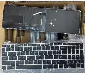 US keyboard for 755 G3 850 G3 850 G4 15u G3 G4, backlit non-directional, silver frame, with backlight