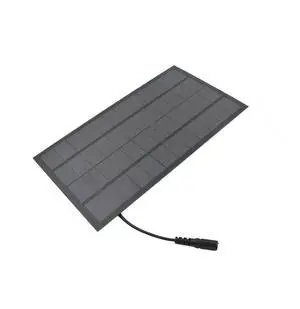 12V 7W 145X260mm solar panel with 30cm round DC plug, solar laminate