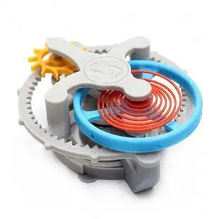Mechanical watch internal structure model working principle 3D printing movement winding gear device