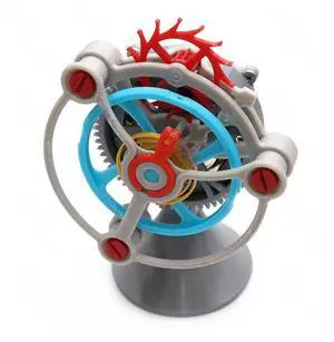Gear transmission mechanical model spring power device 3D printing rotating escapement structure decompression toy