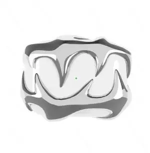 Silver tooth protective case decoration original design cool protective case suitable for earphone accessories Y2K gift