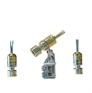 Banana plug Y-shaped fork to banana head