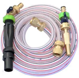 Four-quarter hose adjustable copper direct spray nozzle for watering and car washing water gun nozzle