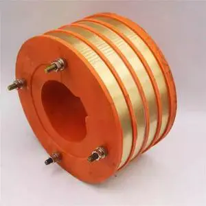 Slip ring inner diameter 60 mm outer diameter 139 mm height 74 mm copper conductor 4-way groove 18 mm herringbone carbon brush assembly