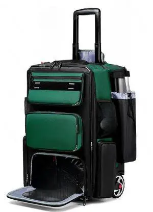 Baseball Roller Trolley Case Equipment with Fence Hook Bag Light Baseball Bat Suitcase with Shoe Rack