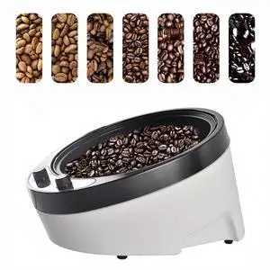 220V Electric Coffee Roaster Peanut Sesame Roaster Tea Dryer Temperature Control Large Capacity 1200W