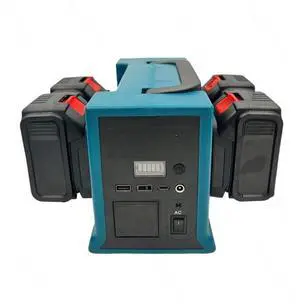 330W LED Outdoor Camping Mobile Portable Power Supply DC 21V to AC 220V Converter Lithium Ion Battery Inverter USB DC5V/12V